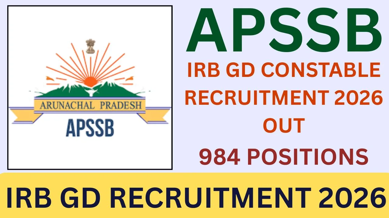 IRB GD RECRUITMENT 2026