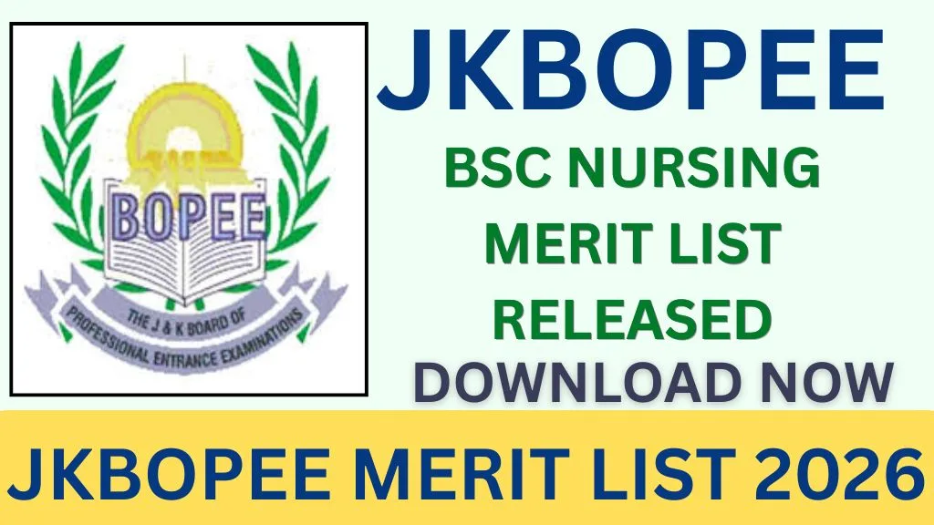 JKBOPEE MERIT LIST 2026
